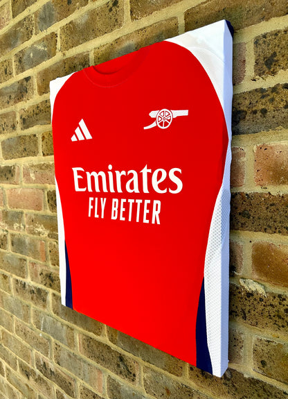 Arsenal Home 24/25 Shirt Memorabilia Canvas