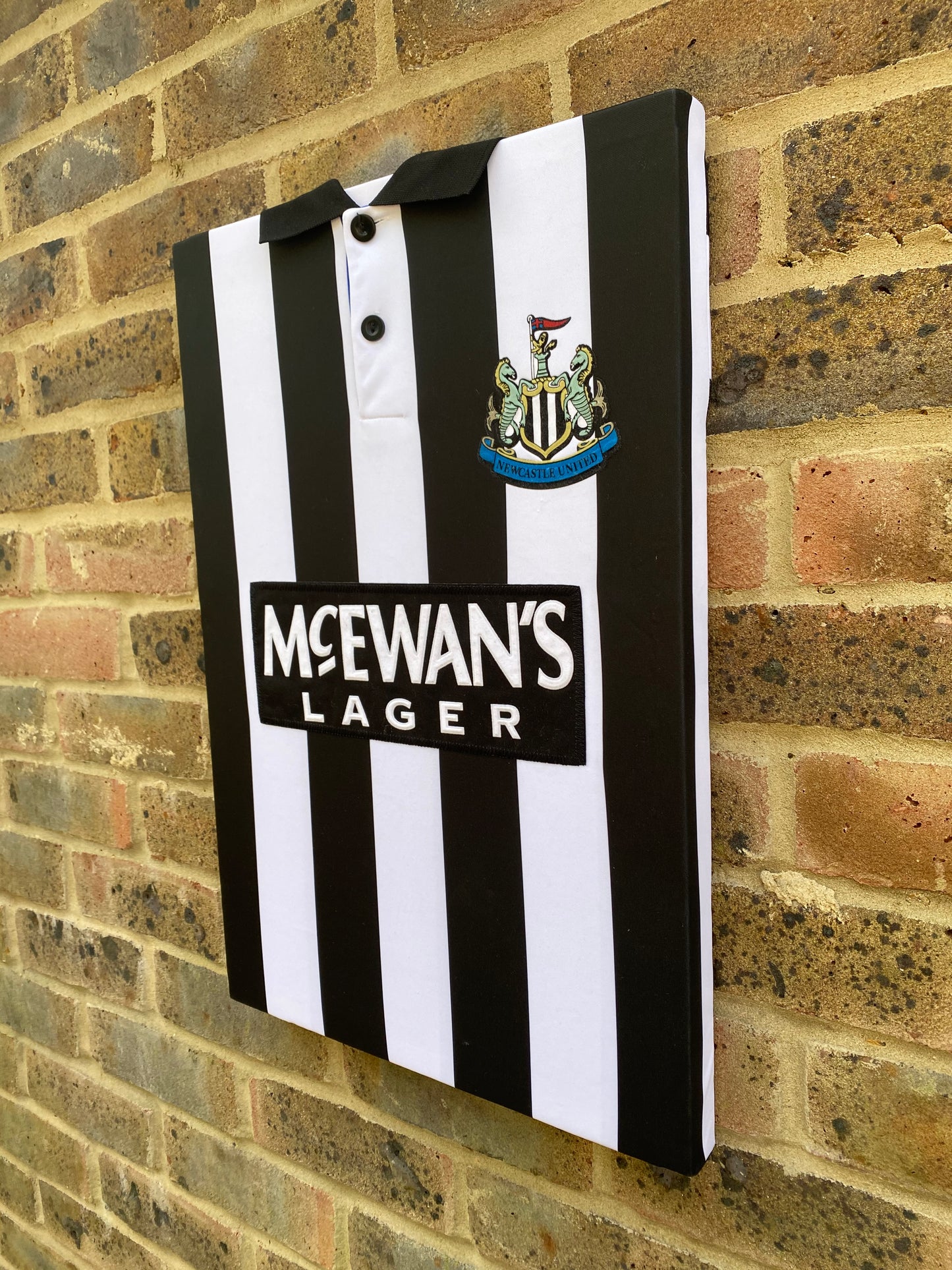 Newcastle United 1994/95 home shirt memorabilia canvas