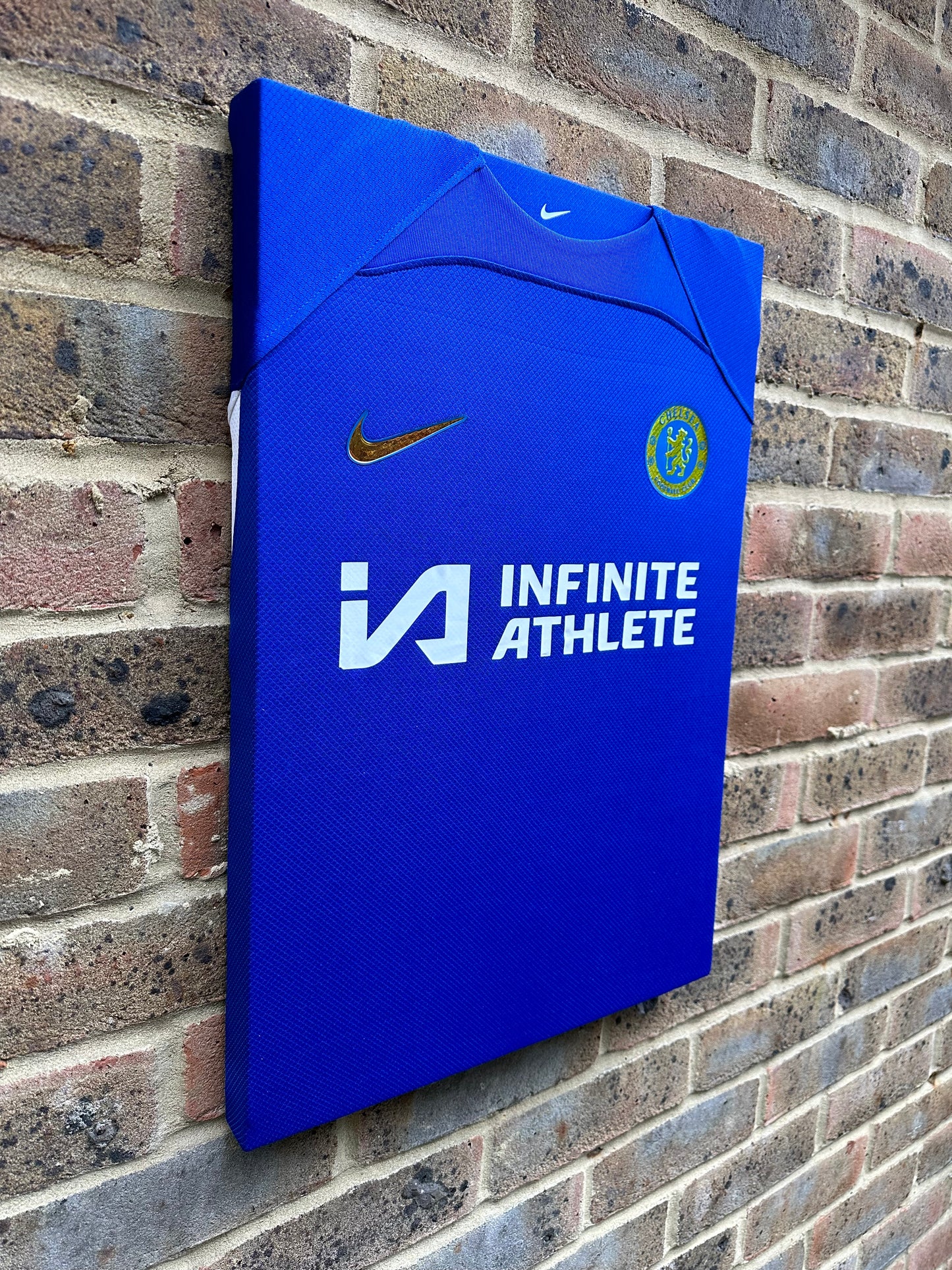 Chelsea football shirt memorabilia canvas