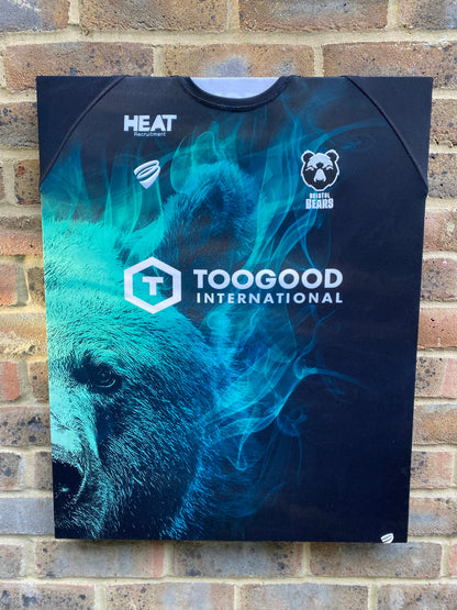 Bristol bears 2019/20 European rugby shirt memorabilia canvas