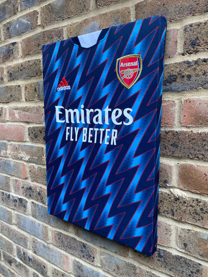 Arsenal 2021/22 lightning bolt shirt memorabilia canvas