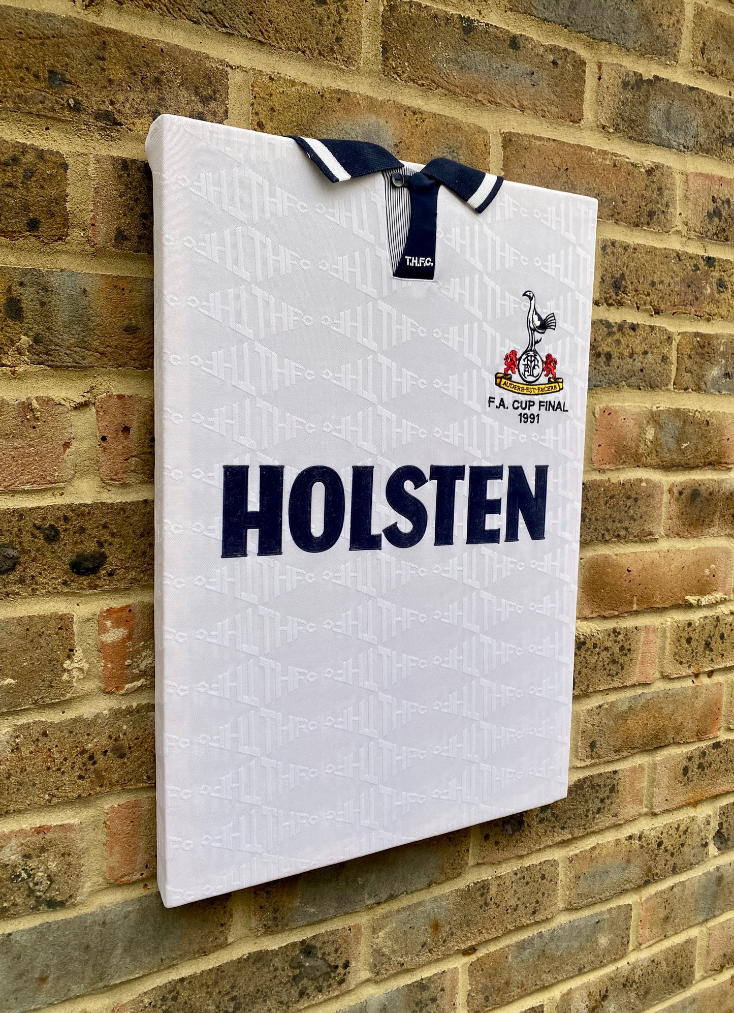 Tottenham Hotspur 1991 fa cup final shirt memorabilia canvas