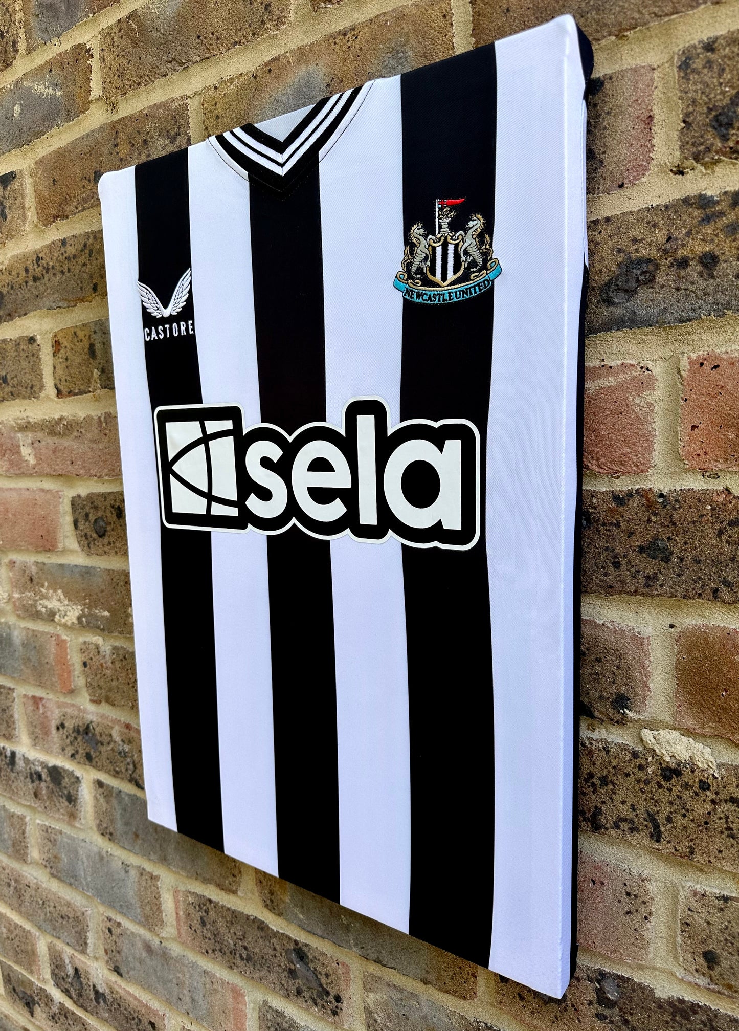 Newcastle United home shirt 2023/24 memorabilia canvas