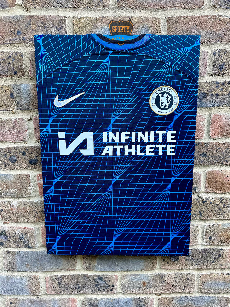 Chelsea Away 2023/24 Football Shirt Memorabilia Canvas