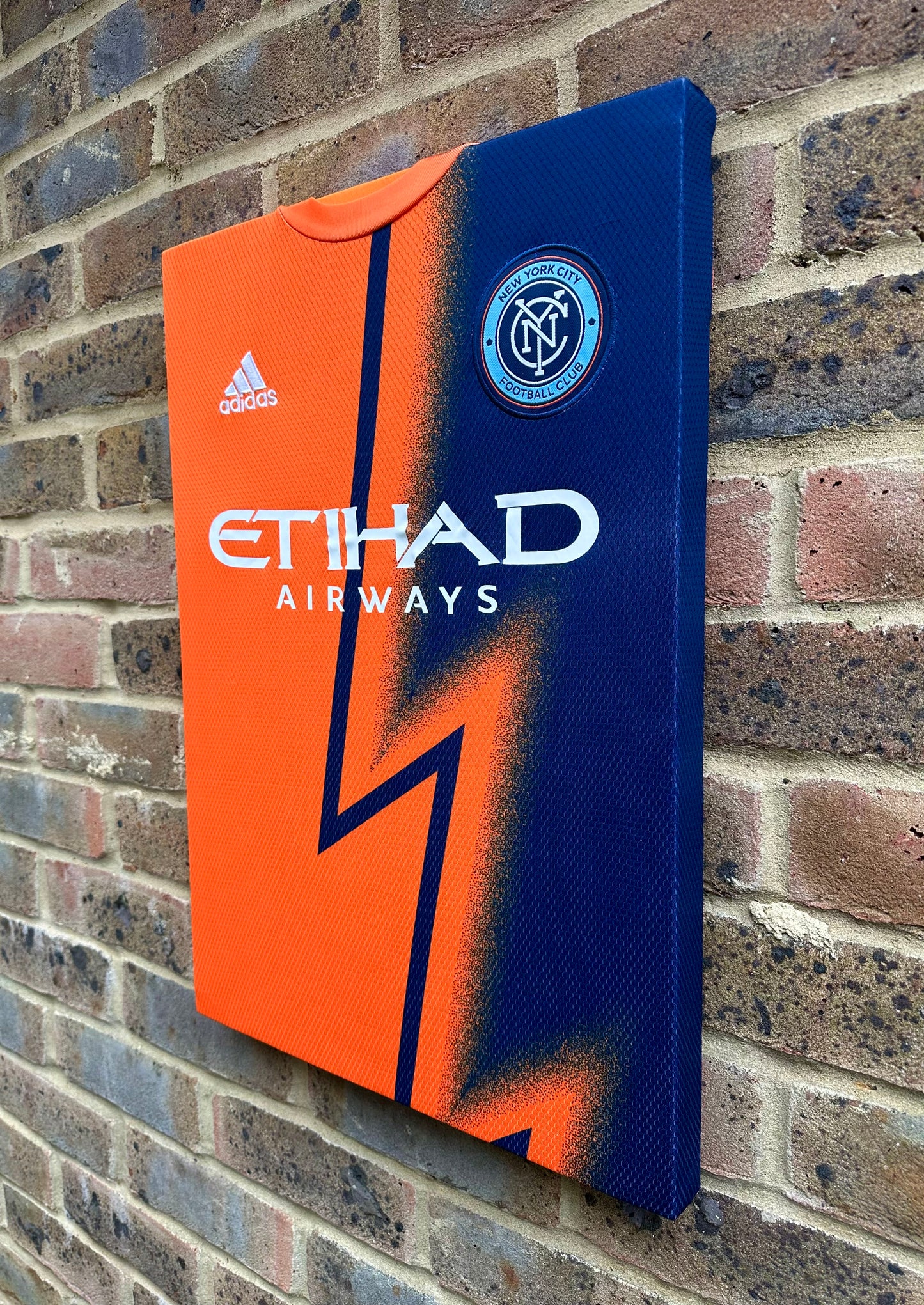 New York city mls football shirt memorabilia canvas