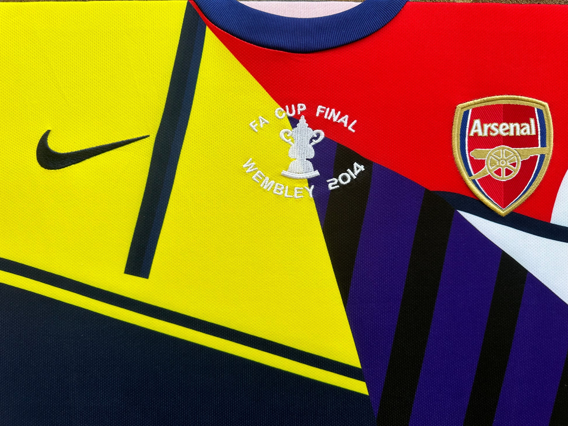 Arsenal Football Shirt Mash Up Memorabilia Canvas