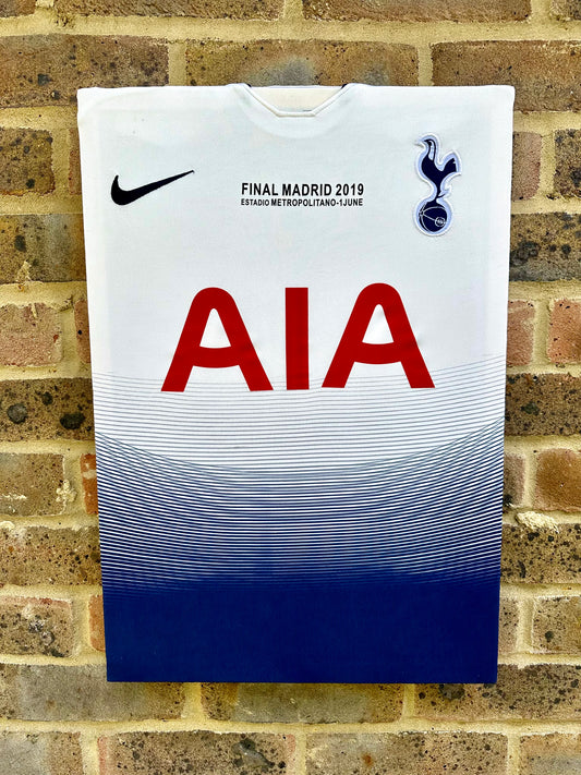 Tottenham Hotspur 2018/19 Champions League Final Shirt Memorabilia Canvas