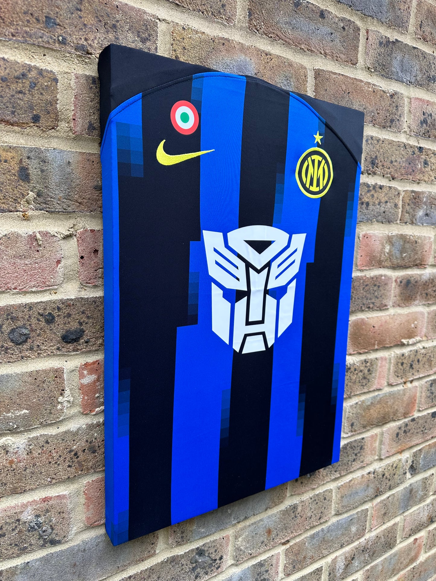 Inter Milan 2023/24 Transformers special edition shirt memorabilia canvas