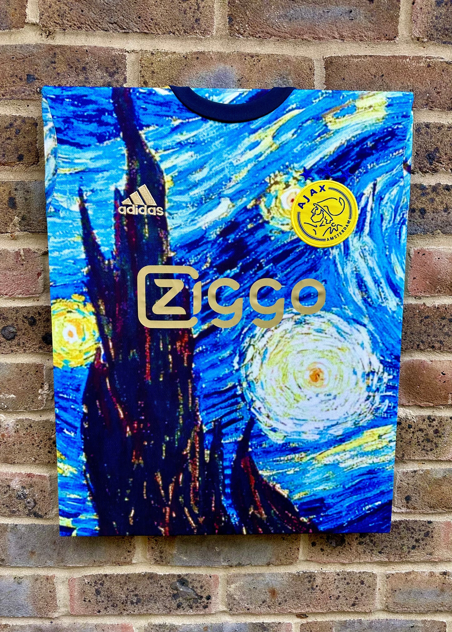 Ajax Van Gogh special edition shirt memorabilia canvas