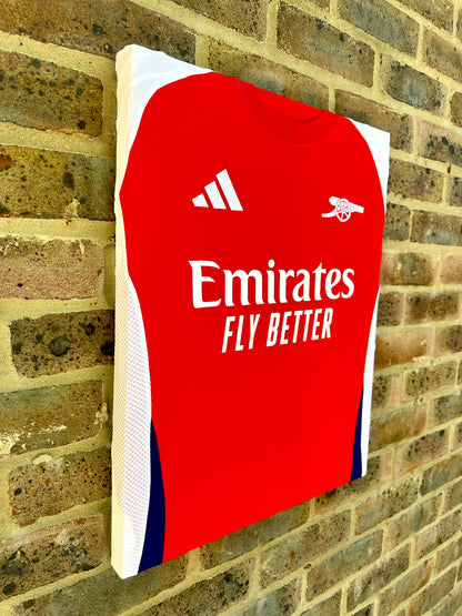 Arsenal Home 24/25 Shirt Memorabilia Canvas