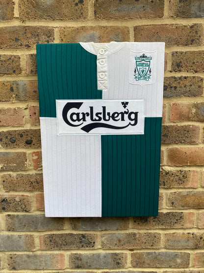 Liverpool 1995/96 away shirt memorabilia canvas