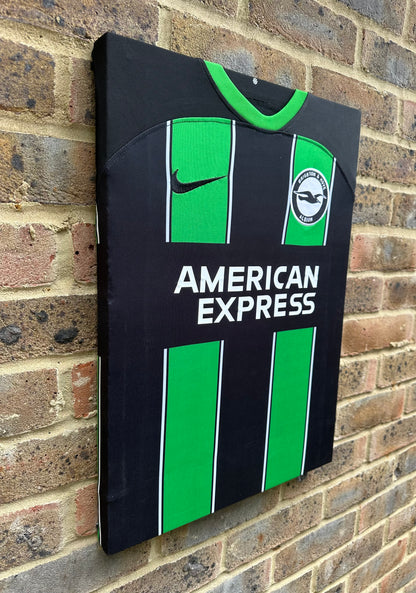 Brighton and hovel Albion away shirt memorabilia canvas