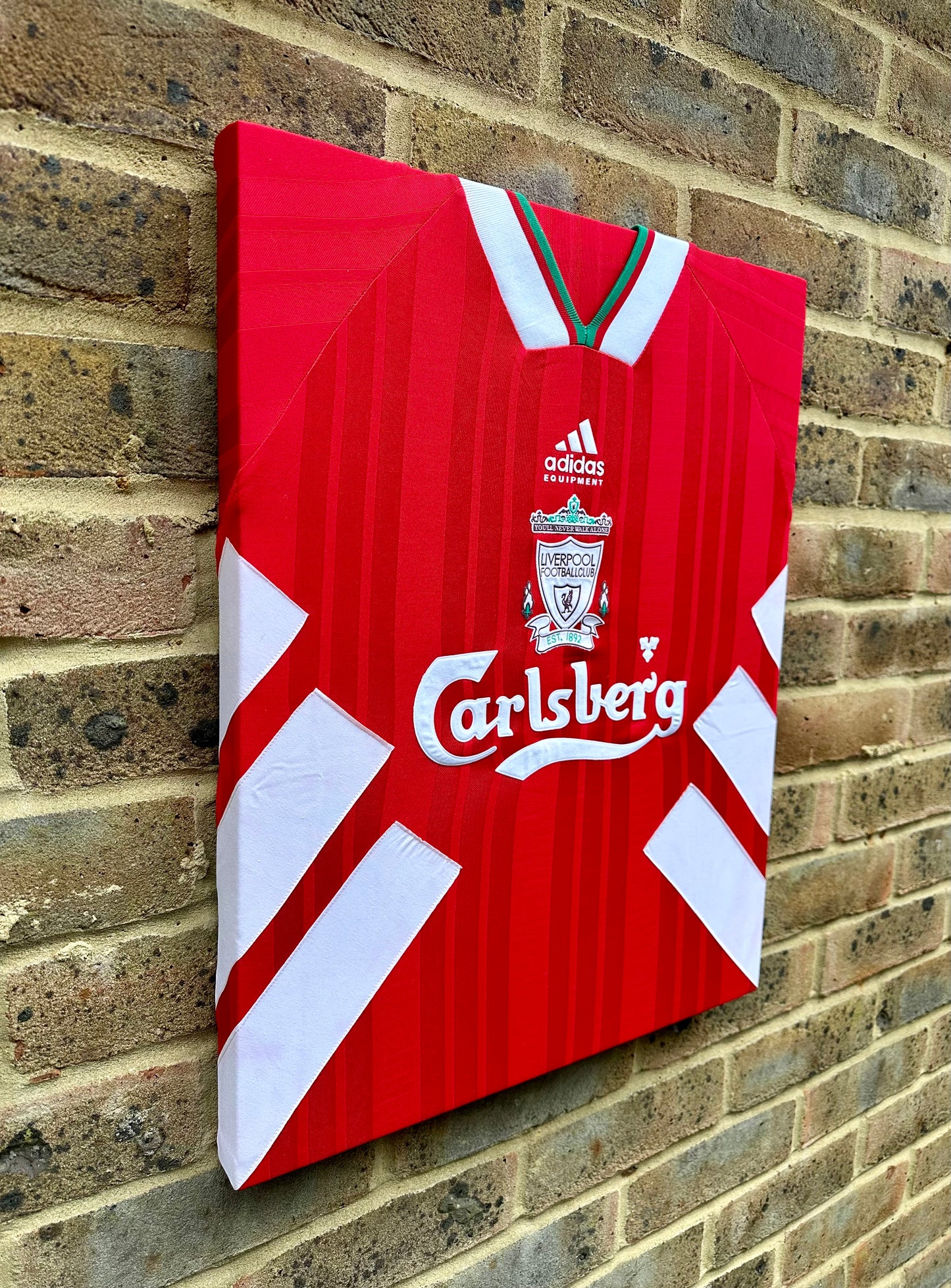 Liverpool retro football shirt memorabilia canvas