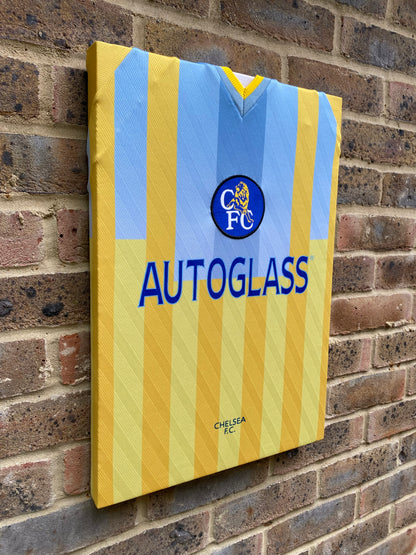 Chelsea 1998 retro away shirt memorabilia canvas