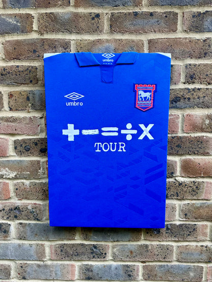 Ipswich Town 2023/24 Home Shirt Memorabilia Canvas