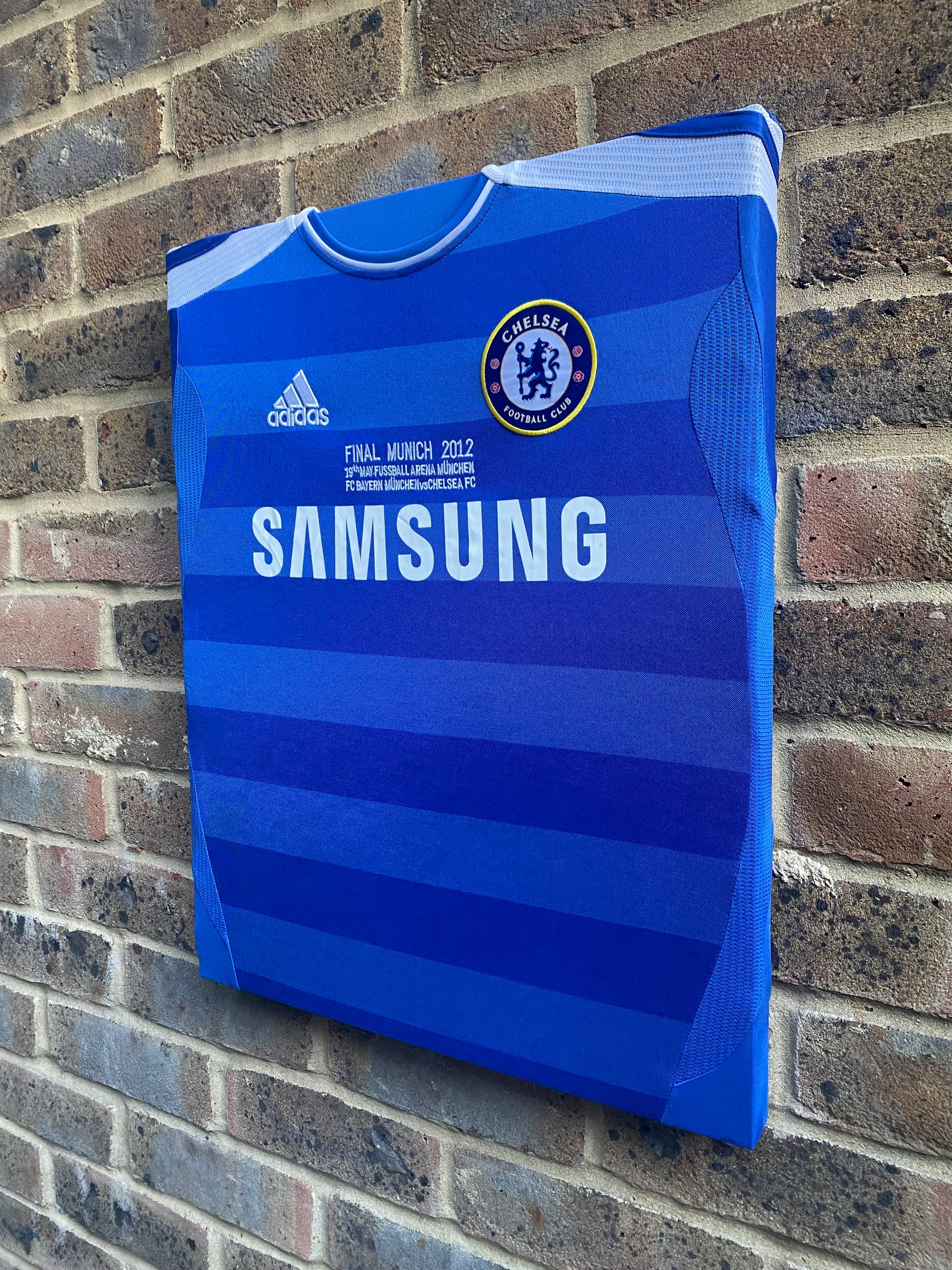 Chelsea 2011/12 Champions League Final Shirt Memorabilia Canvas