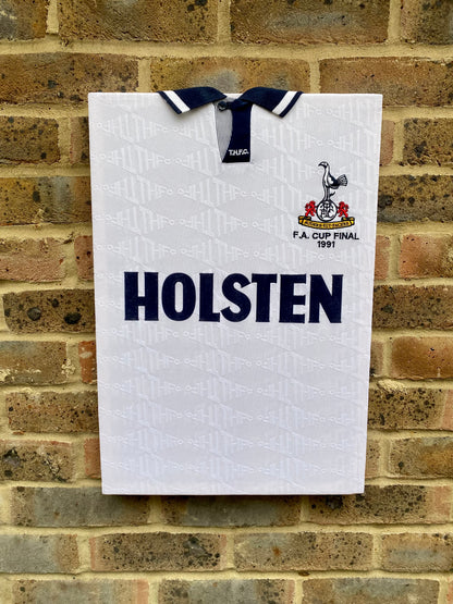 Tottenham Hotspur 1991 fa cup final shirt memorabilia canvas