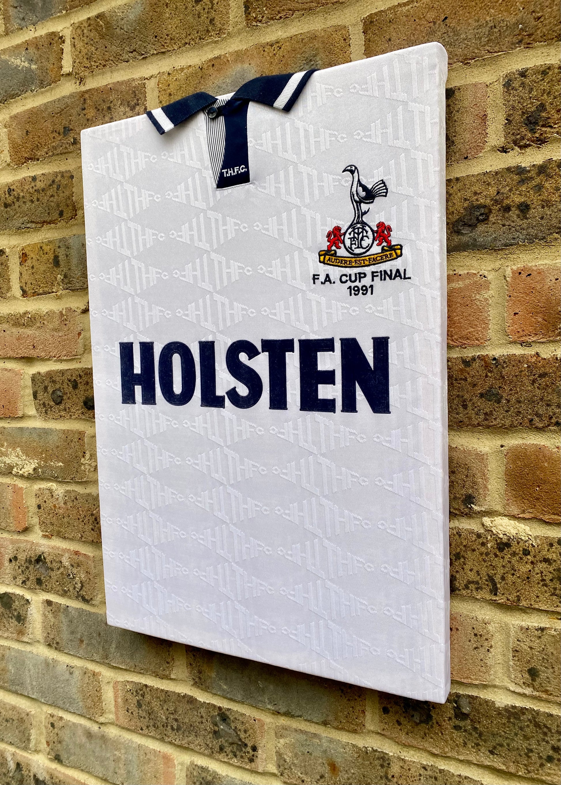 Tottenham Hotspur 1991 fa cup final shirt memorabilia canvas