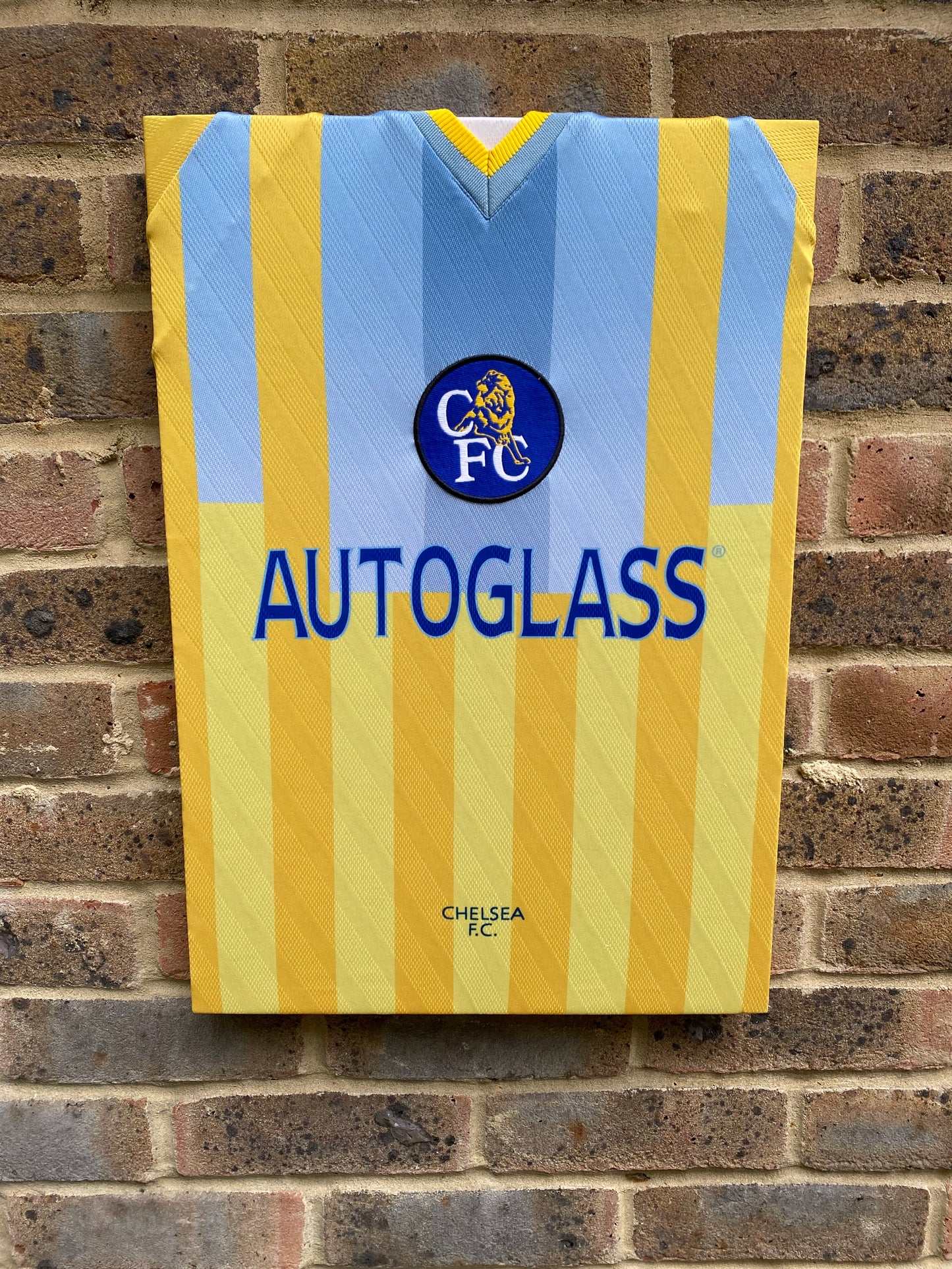 Chelsea 1998 retro away shirt memorabilia canvas