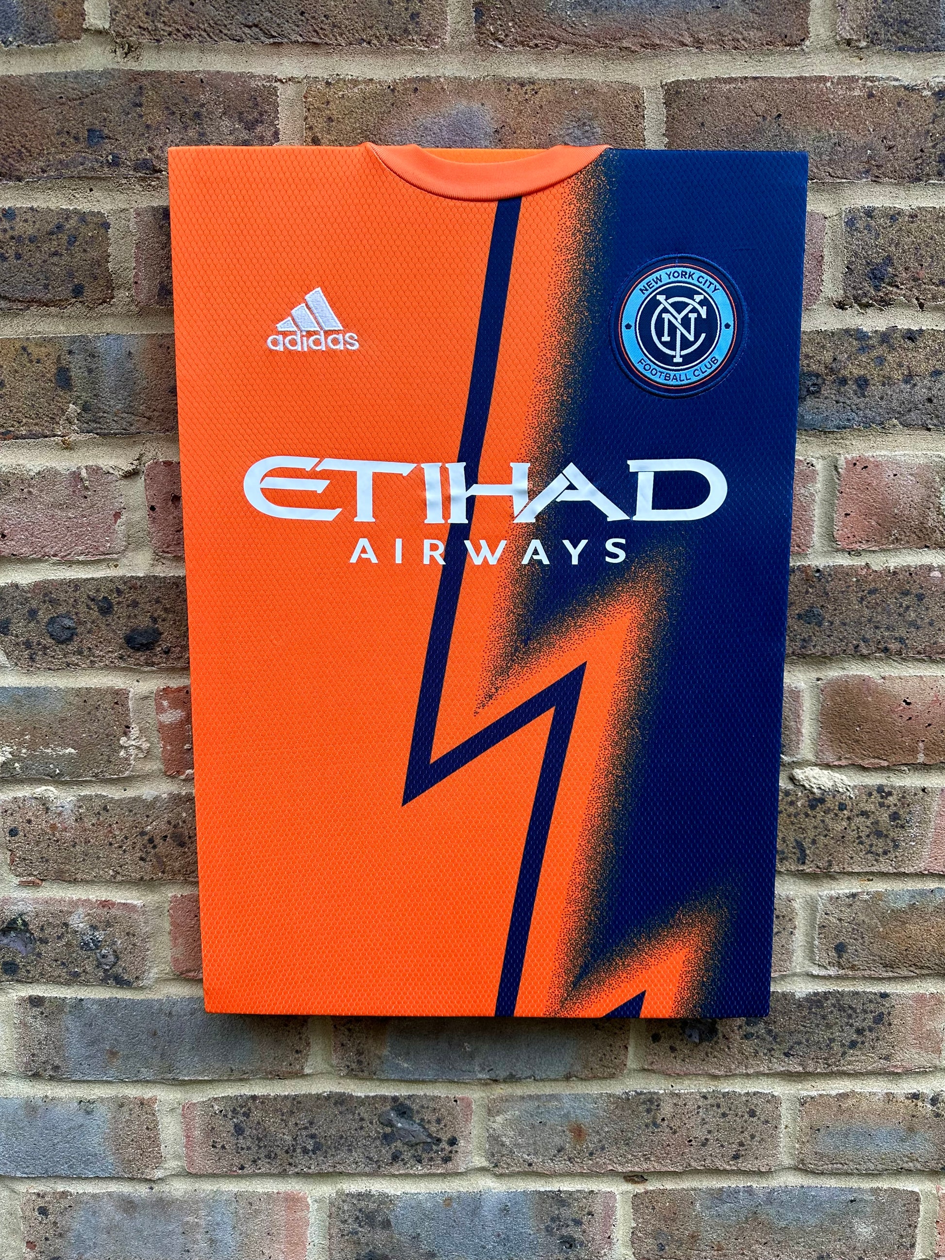 New York city mls football shirt memorabilia canvas