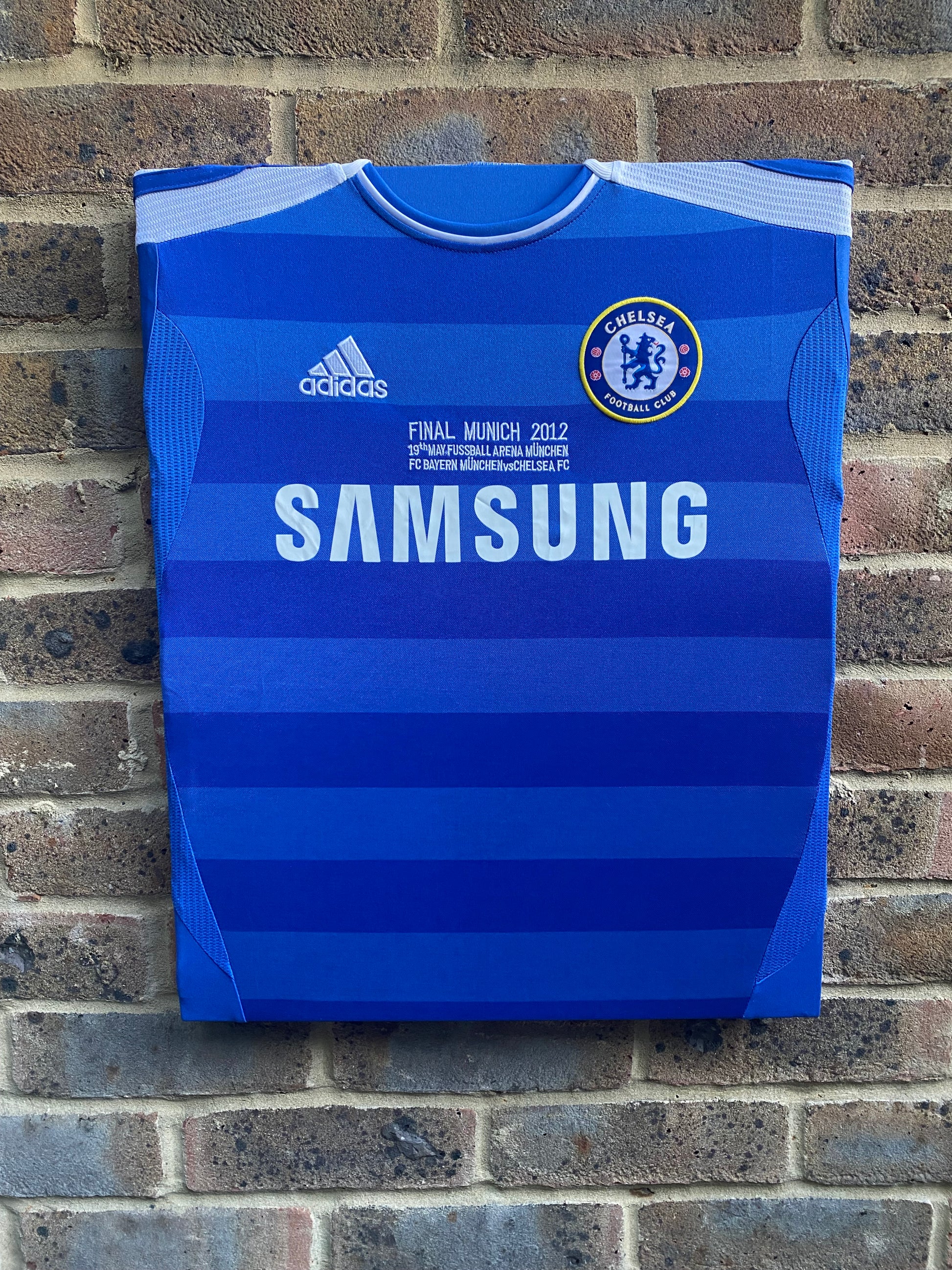 Chelsea 2011/12 Champions League Final Shirt Memorabilia Canvas