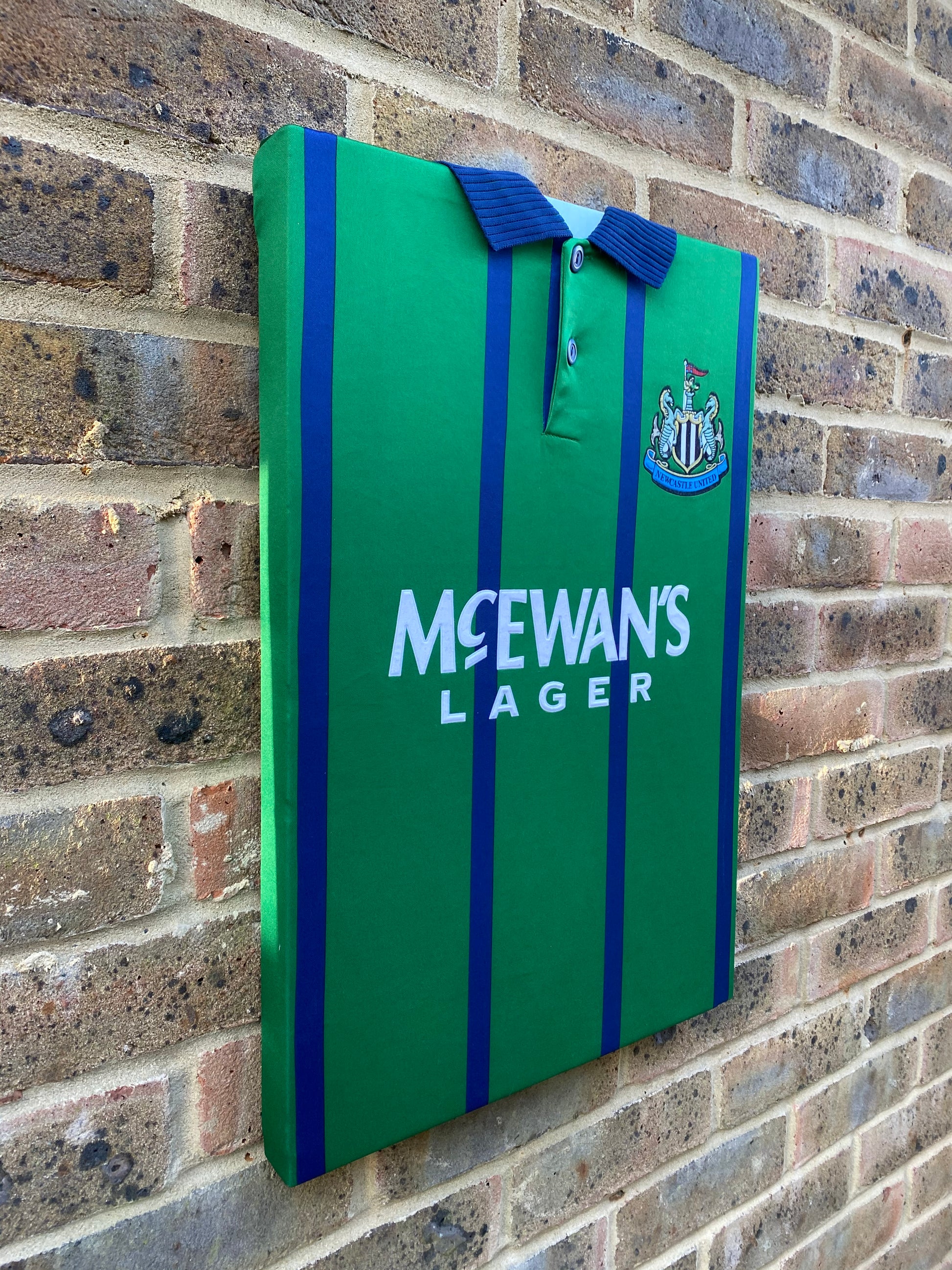 Newcastle United 1994/95 away shirt memorabilia canvas