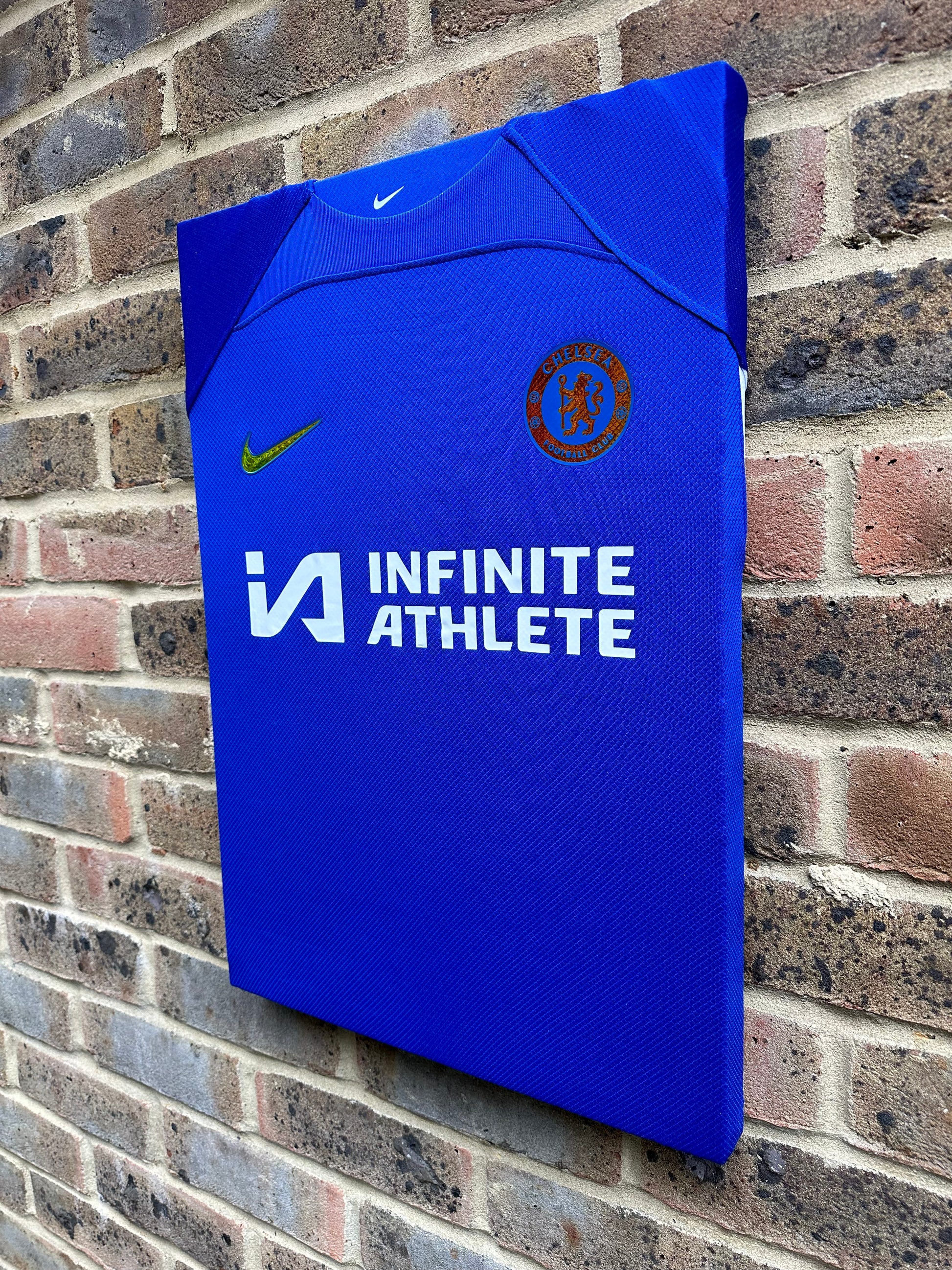 Chelsea football shirt memorabilia canvas