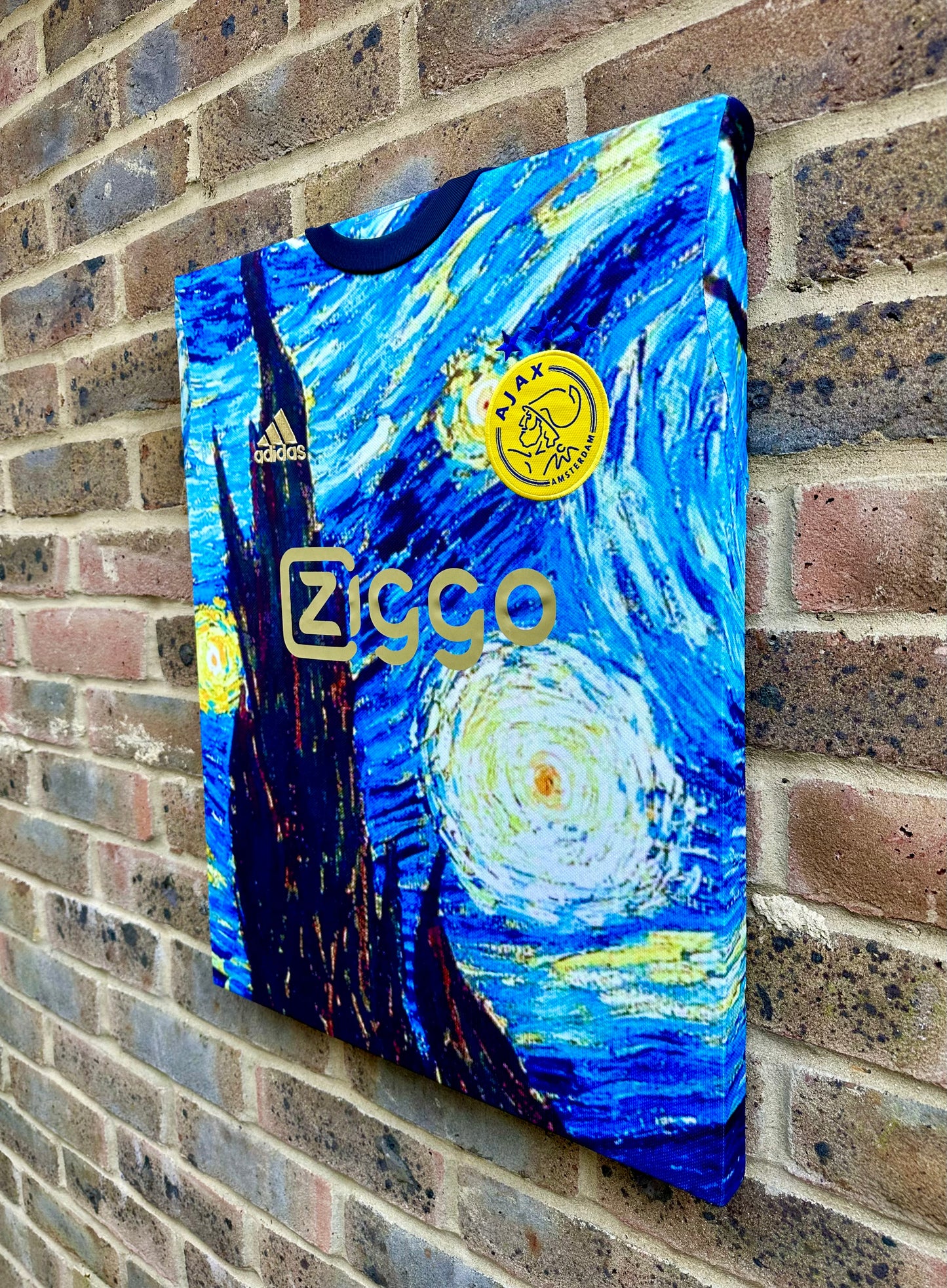 Ajax Van Gogh special edition shirt memorabilia canvas