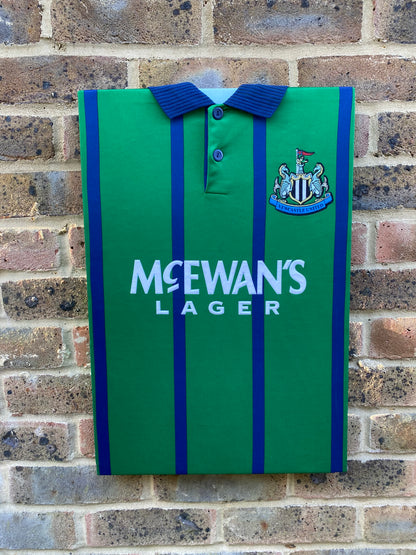 Newcastle United 1994/95 away shirt memorabilia canvas