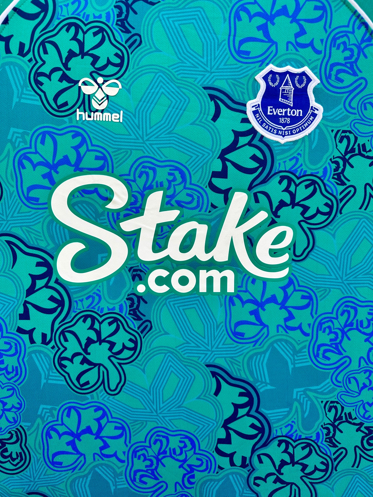 Everton Shamrock Limited Edition Pre Match Shirt Memorabilia Canvas