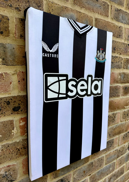 Newcastle United home shirt 2023/24 memorabilia canvas