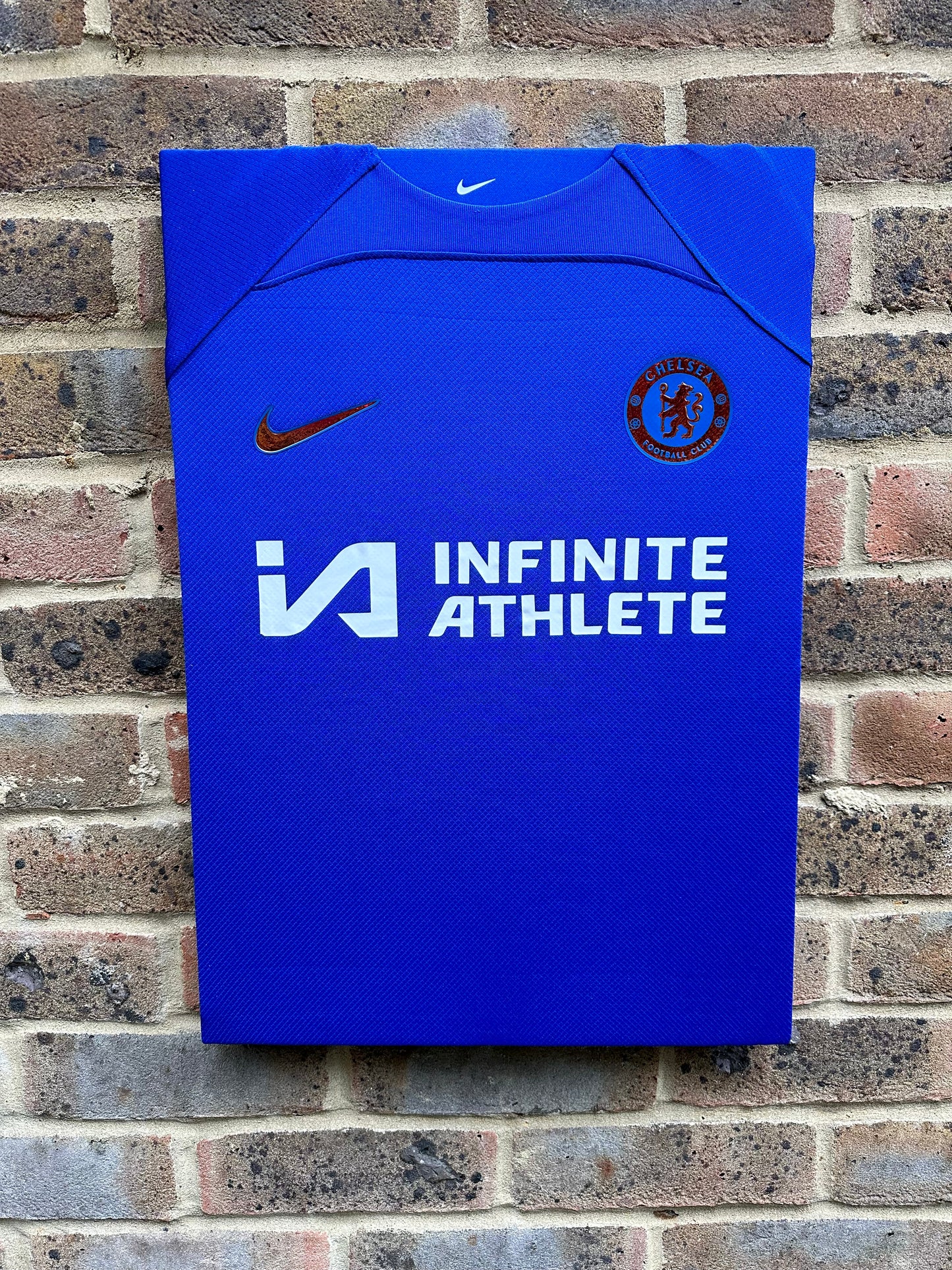 Chelsea football shirt memorabilia canvas